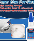 Clear Glass Glue For Repair And Bonding, Heavy Duty Adhesive For Glass, Mirror And Acrylic, Waterproof, 30g bottle application