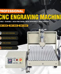 Round Rail 3 Axis Router 6040 Desktop Engraving Machine With 1500W Variable Frequency Spindle ER11 for wood and acrylic