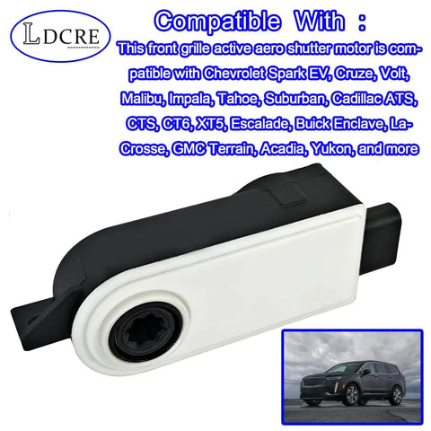 Front Grille Active Aero Shutter Motor Seriously Tough Replacement For Chevy Gmc Cadillac Rigs Right Side View