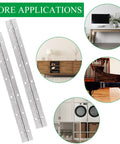 Six Piece 12 Inch Stainless Steel Piano Hinges Heavy Duty Pre Drilled Build Rust Resistant Finish Rock Solid Hardware For Cabinet Doors with diverse applications.