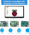 Image of 10.1 Inch HDMI Monitor With 1280x800 IPS Screen Portable VGA LCD Display For Raspberry Pi PC Laptop TV Camera And Gaming Ultra Clear 178 Degree Wide View Compact On The Go Monitor.