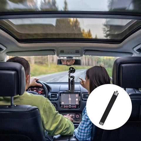 Top Shelf Aluminum Camera Extension Rod Mount One Quarter Inch Thread For Dash Cams And Action Cameras in car setup