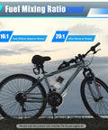 100Cc Bicycle Engine Kit For 26 To 28 Inch Bikes 2 Stroke Gas Motor Conversion installed on a bicycle, sunset background