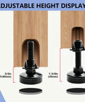 Heavy Duty Adjustable Furniture Levelers Set Of 4 With T Nuts And Non Slip Pads for height adjustment display