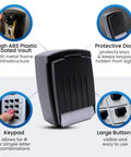 Push Button Key Storage Wall Mount Lock Box With Easy To Use Phone Style Keypad for Indoor Outdoor Security
