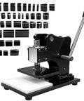 1.5 Ton Leather Die Cutting Machine With 12x9cm Leather Hand Press And Adjustable Pressure Stroke Includes 39 Piece Punch Tool Set