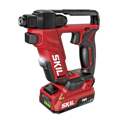 Compact Brushless Flip Drill Driver With Double Collet Flip Head Torque Settings Magnetic Onboard Storage Belt Clip