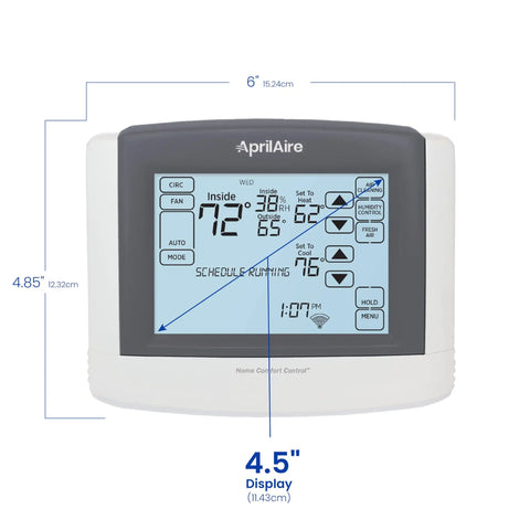 Programmable Touchscreen Thermostat For Easy Home Comfort And Energy Savings, Dialed In Temperature Control With Scheduled Heating