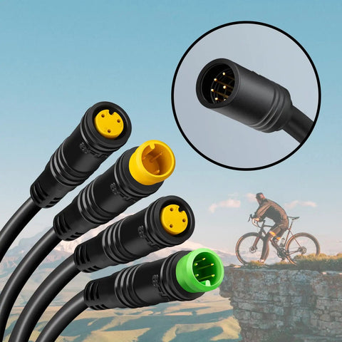 1T4 EB Bus Wiring Harness For Bafang BBS01B BBS02B BBS HD Mid Drive Motors UART Version Plug And Play Waterproof Cable With Display Throttle Brake And Controller Connectors For Electric Bike Conversions