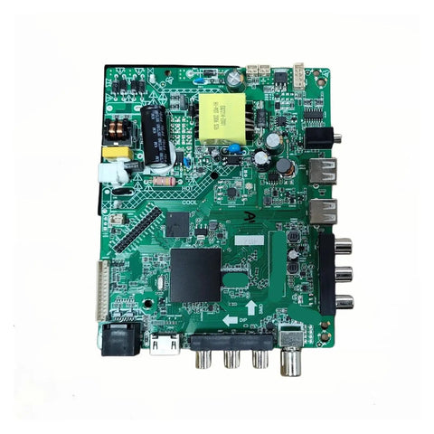 Smart TV Motherboard With WiFi 4 Core, 512MB RAM And 4GB ROM, Replacement Network Board With Remote, Compatible With Select Models, Restores Power On And Screen Display, Overvoltage Protection, Easy Install; green PCB