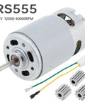 24V High Speed DC Ride On Car Motor Upgrade With 12000 RPM Beefed-Up Electric Drive Motor Replacement Featuring 3 Gear Sets