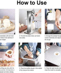 Step-by-step guide for using Baozi Maker Semi Automatic Bun Press With Steel Body, 3 Interchangeable Molds.