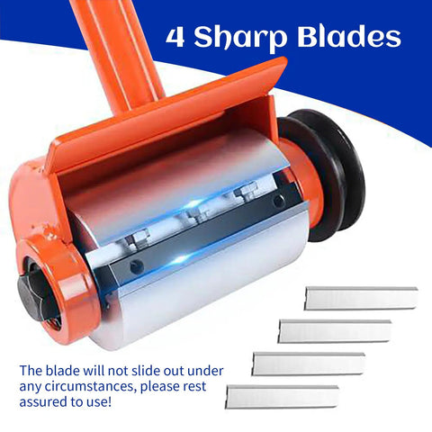 Log Peeler And Debarker Attachment For Chainsaws with four sharp blades, fits Husqvarna and STIHL saws.