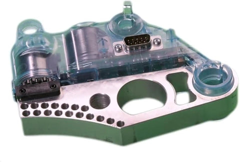 10-Inch blue Table Saw Brake Cartridge for TSBC Series with Easy Lock Key, metal and plastic components visible