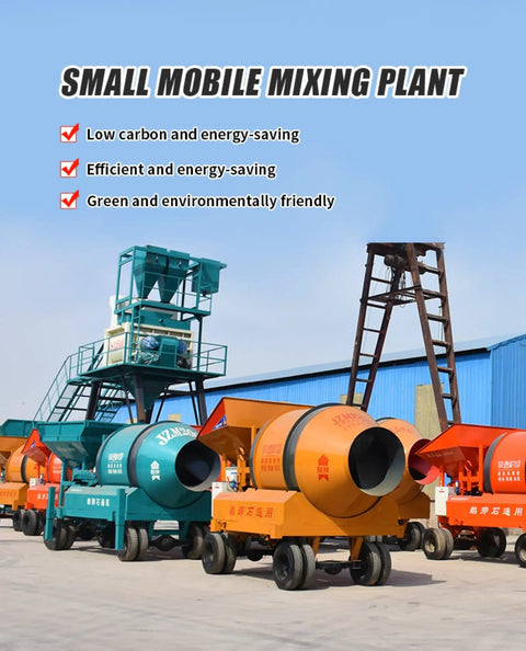 Pro Grade Small Concrete Mixing Plant For Warehouse Floors For Floor Pouring And Ultra Flat Surfaces Eco Friendly Green Construction Flexible Layout Portable Mobile Concrete Mixer For Durable Smooth Warehouse Floors, small mobile mixing plant