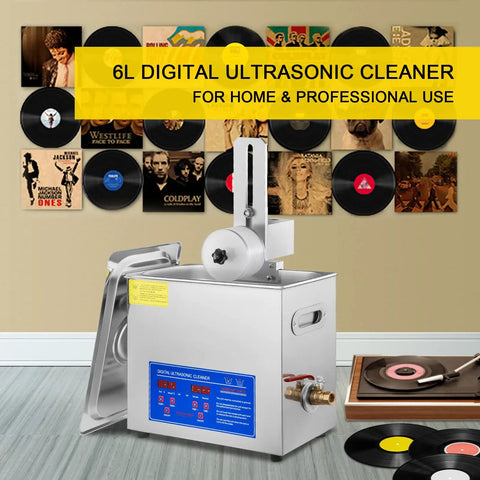 Keep Your Wax Crack Free With This Sleek Six Liter Ultrasonic Record Cleaner Holds Eight Vinyl Spinners Features Rust Proof Steel And Automatic Drying Rack For Fresh Turntables, showing sleek design.