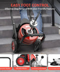 Gutsy Electric Sewer Snake Drain Auger With Auto Feed Clog Crusher Cleaning Machine for Nasty Pipe Blockages and Stubborn Clogs 75 Ft Steel Cable with foot control and ergonomic handle.