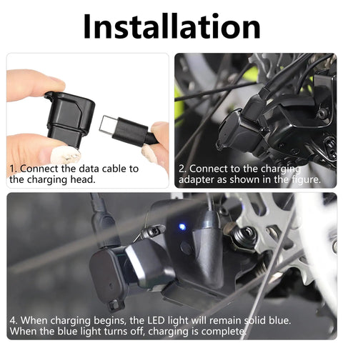 Shimano DI2 EC300 USB C Charger Adapter installation for 12 Speed Electronic Shifting with data cable connection