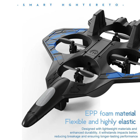 2.4G RC Plane With Barometric Altitude Hold, Easy One-Touch Takeoff And Landing, EPP foam material, close-up view