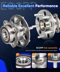 Rear Wheel Hub Bearing Assembly for Honda CR-V 2017-2020 AWD With ABS 5-Lug Direct Fit OE Quality 512632 Drop-In Replacement