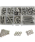 Go To Assorted M4 Pan Head Phillips Machine Screws Set 10 12 16 20 25 30mm With 90 Nuts And 90 Washers 0.7mm Pitch 18 8 Stainless Steel