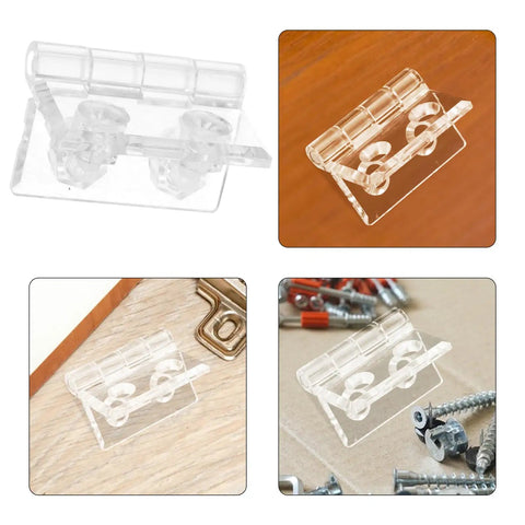 Beefy Frosted Acrylic Cabinet Door Hinge with Pre Drilled Holes Wear Resistant and Stable Decorative Hinge for cabinets