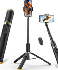 All In One Phone Tripod And Selfie Stick With Remote For iPhone And Android Ultra Portable And Lightweight 62 Inch Extendable Travel Stand