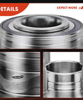 Close-up of Two Front Wheel Bearing And Hub Assembly Set For Chevrolet Colorado 2015-2022 And GMC Canyon 2015-2022 6 Lug 4WD Only Replacement