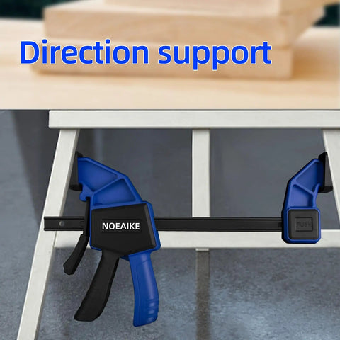Woodworking Bar Clamps Set for the Shop Four Pack 12 Inch Lightweight Yet Sturdy One Handed Quick Grip Clamps in use
