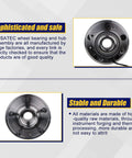 Front view of 512440 Rear Wheel Bearing And Hub Assembly for Chevy Equinox and GMC Terrain 2010-2017 with 5 Lug and ABS