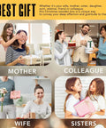 Four images of people exchanging gifts. Includes moments with mother, colleague, wife, and sisters. Text: Best Gift.