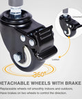 Close-up of lockable wheel for Rolling Ball Storage Cart With Lockable Wheels, Collapsible Multi-Sport Gear Organizer
