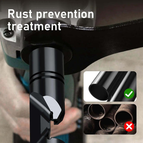 Die Holder For Electric Nibblers Heavy Duty Durable Replacement Part With Precise Fit showing rust prevention treatment demonstration