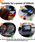Plug And Play AC DC Car Cigarette Lighter Adapter Converter powering various devices like cameras, fans, GPS, and remotes.