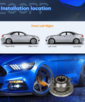 Wheel Bearing And Hub Assembly 5 Lug With Abs For VW Jetta Beetle Golf GTI Passat Tiguan And Audi A3 TT CC Front Left And Right 2 Pack