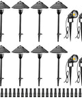 Low Voltage LED Landscape Lighting Kit For Your Yard And Garden With Path Lights And Spotlights Outdoor Aluminum Waterproof 12V 24V Landscape Lights 12 Pack
