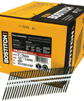 4000-Count Pack 3 Inch By.131 Smooth Shank 21 Degree Plastic Collated Framing Nails Diamond Point For Fast Clean Wood Framing Drives