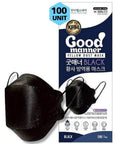 KF94 4 Layer Protective Face Mask 100 Count Black For Adults And Older Kids Individually Wrapped Made In South Korea