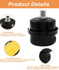 Two Pack One Quarter Inch Thread Air Compressor Silencer Filter Metal Intake Muffler For Air Tools with coated metal shell