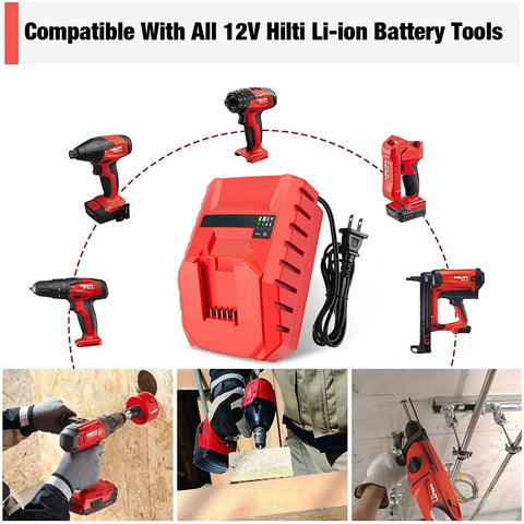 12V C4 12 To 50 Battery Charger Replacement Tool 100 240V with durable ABS, easy grip, full charge function, compatible