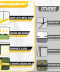 Comparison chart of 12 Foot Portable Volleyball Net For Backyard Beach Play Freestanding Adjustable Height Indoor And Outdoor Use features