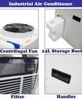 Heavy Duty Shop Cooler Rig With Smart Controls And Massive Fourteen Liter Tank Drops Killer Chill With Centrifugal Fan and 14L Bucket.