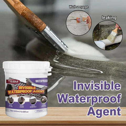 Heavy Duty Invisible Waterproof Coating For Concrete Catch Basin Rims French Drain Guards Yard Grates Sump Boxes With Brush To Keep The Yard Lickety Dry For Sure applied with a brush on concrete surface.