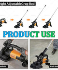 Beefy 4 Head Concrete Planer And Floor Grinder With 3800W High Torque Polisher demonstrating handheld and walk-behind use