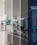 Image of Top Shelf 12 Pack 4 Inch Square Led Recessed Lights With J Box Adjustable 5Cct 2700K To 5000K in modern kitchen setting.