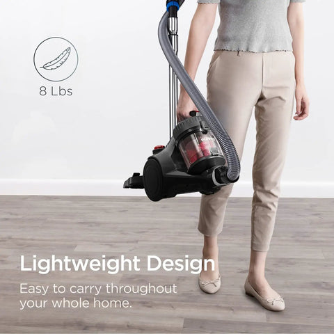 Legit Bagless Canister Vacuum Cleaner With Lightweight Body And Smooth Grip Handle For No Sweat Daily Cleaning featuring easy handling design.