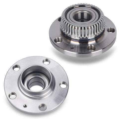 Audi Rear Wheel Bearing And Hub Assembly Set Of 2 With ABS 5 Lug Ready To Roll Replacement Fits TT 2000-2006 Beetle 1998-2010 Golf