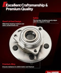 Front Wheel Bearing Hub Assembly 2 Pack For Toyota Corolla 2019-2022 And Prius 2016-2022 Including Prius Prime And Prius AWD E