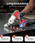 Xejmeeo 21v Cordless Electric Metal Shears With Variable Speed Control And 360 Degree Swivel Head cutting through metal sheet.