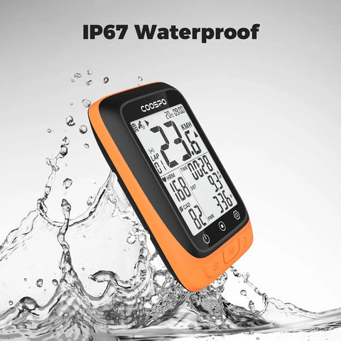 Wireless GPS Bicycle Computer With Bluetooth And ANT Plus for Cycling, waterproof speedometer splashed with water, 2.4 inch LCD